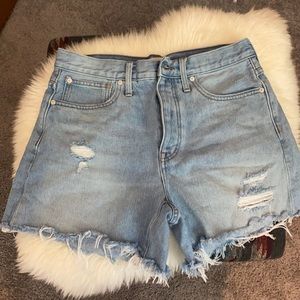 Madewell relaxed denim mid-length shorts